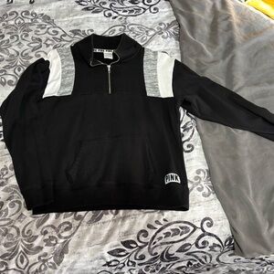 PINK by Victoria’s Secret Black and Gray Sweatshirt